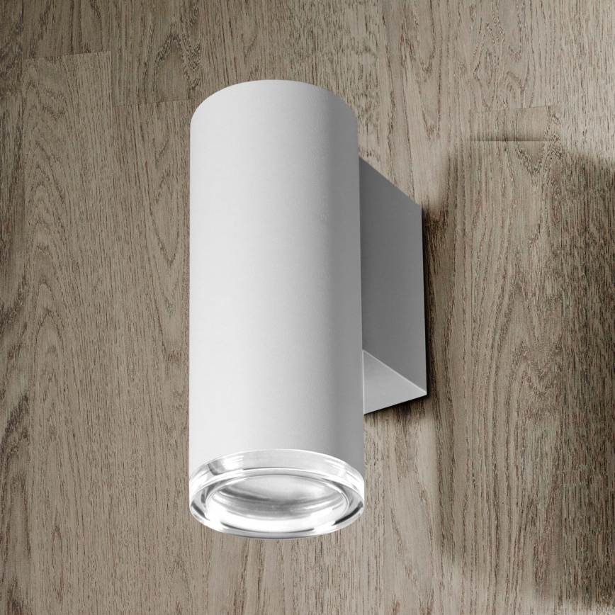 Aplică de perete pentru baie LED RGBW reglabilă TURYN 1xGU10/4,8W/230V 3000K IP44 alb + telecomandă