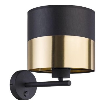 Aplica de perete LONDRA 1xE27/15W/230V negru/auriu