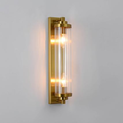 Aplica de perete LORENZO 2xE14/40W/230V, finisaj auriu