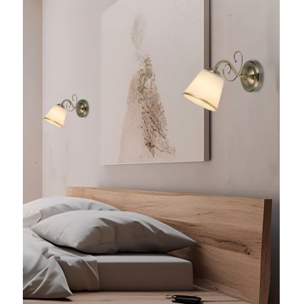 Aplica de perete LOSANNA 1xE14/40W/230V alamă