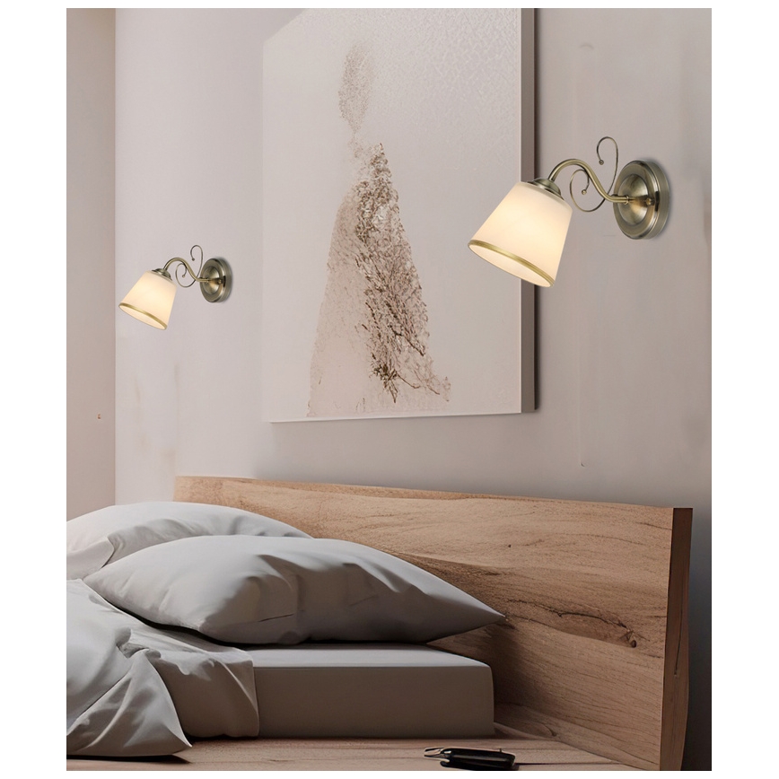 Aplica de perete LOSANNA 1xE14/40W/230V alamă