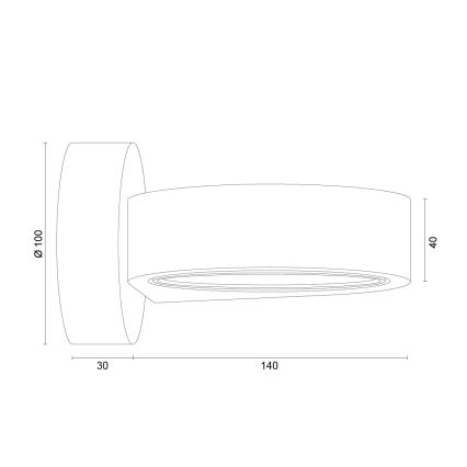 Aplica de perete LOTUS Argon 8897, 1xGX53/12W/230V, albă