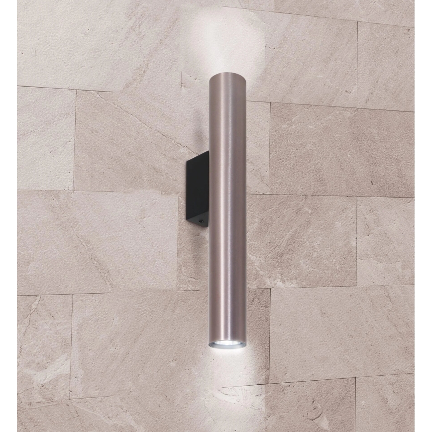 Aplica de perete LUNGOMARE 2xGU10/10W/230V crom mat