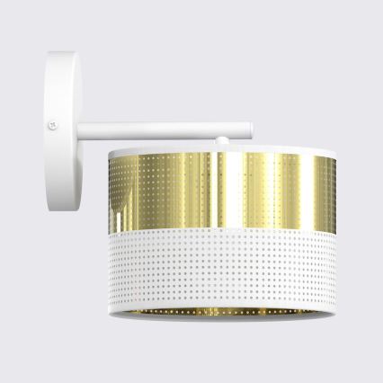 Aplica de perete LUX 1xE27/15W/230V alb/auriu
