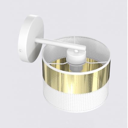 Aplica de perete LUX 1xE27/15W/230V alb/auriu
