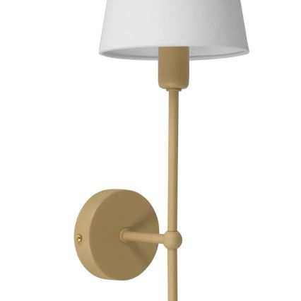 Aplica de perete MADELA 1xE14/40W/230V alb/bej