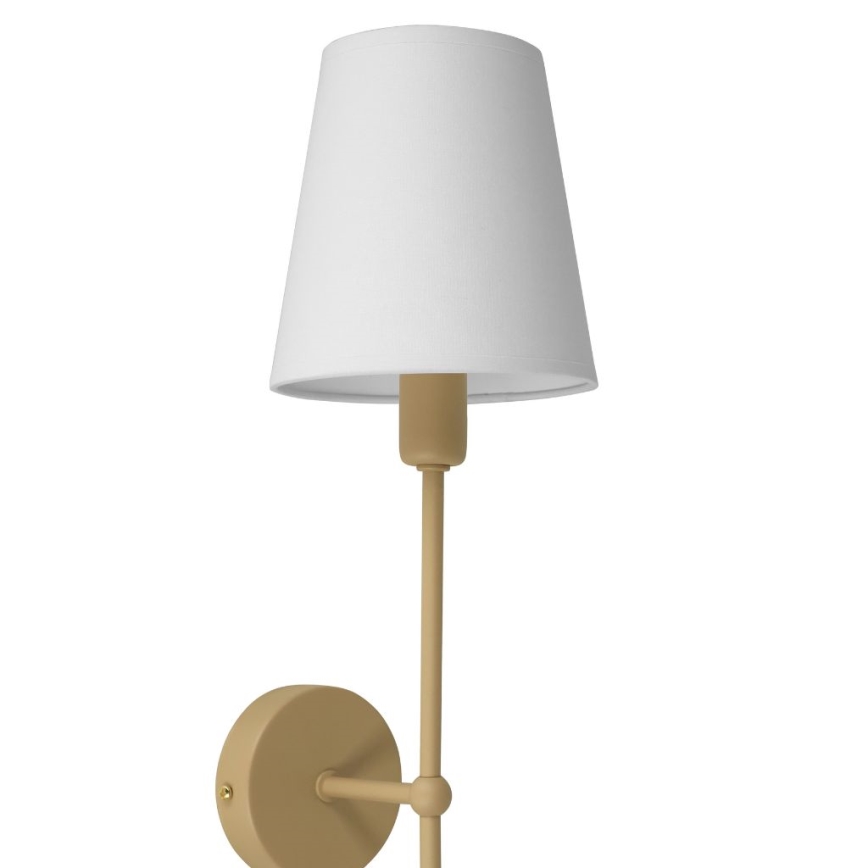 Aplica de perete MADELA 1xE14/40W/230V alb/bej