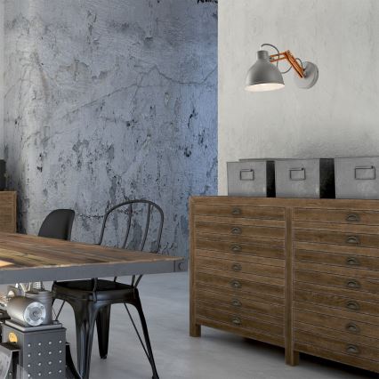 Lampă de perete MARCELLO, 1 x E27, 60 W, 230 V, fag