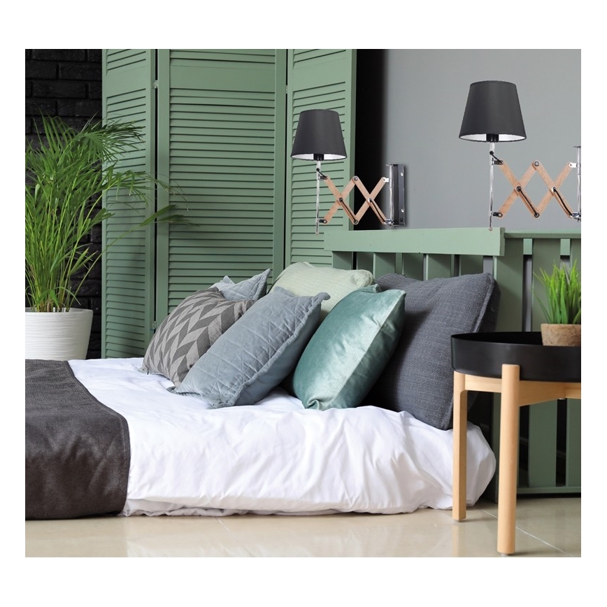 Aplica de perete MITO 1xE27 / 40W / 230V negru