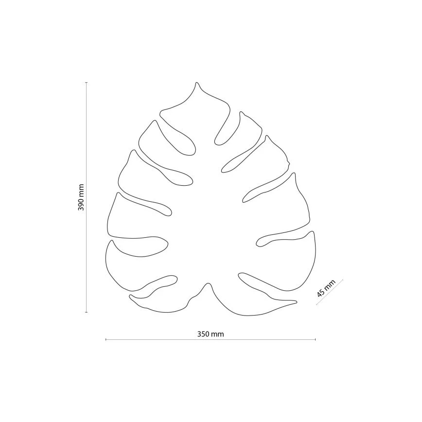 Aplică de perete MONSTERA 3xG9/6W/230V neagră