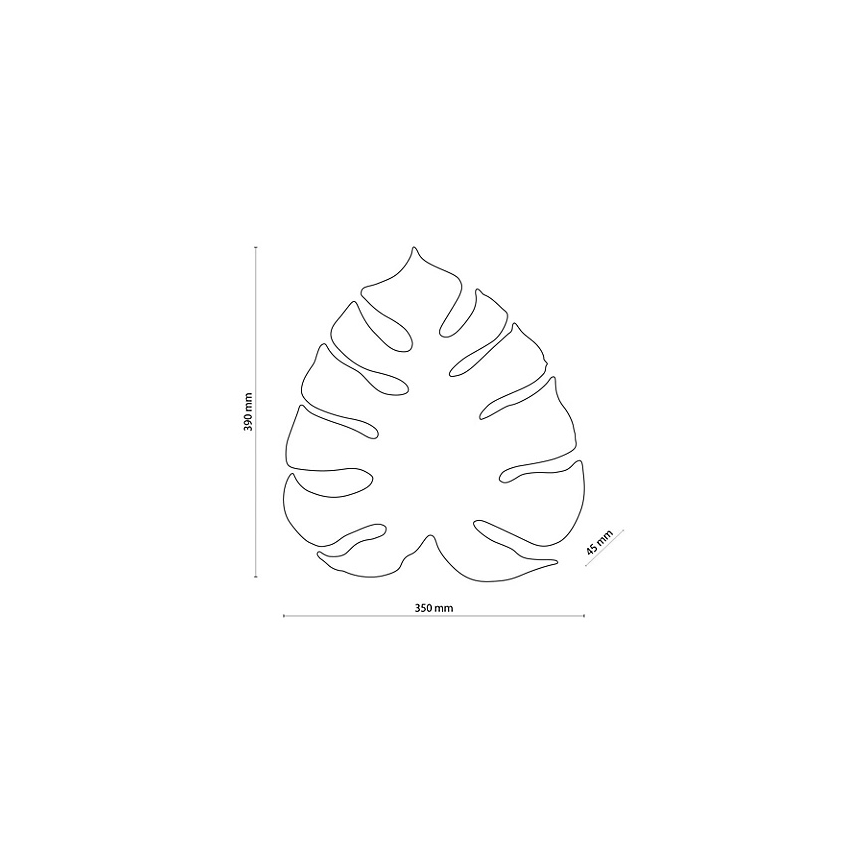 Aplica de perete MONSTERA 3xG9/8W/230V aurie