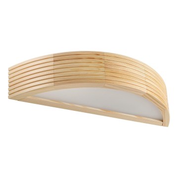 Aplica de perete NATURAL MODERN 1xE27/15W/230V din lemn de pin