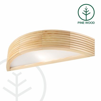 Aplica de perete NATURAL MODERN 1xE27/15W/230V din lemn de pin
