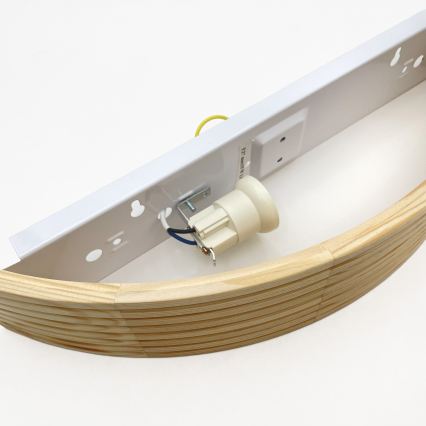 Aplica de perete NATURAL MODERN 1xE27/15W/230V din lemn de pin
