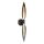 Aplica de perete NORDIC 2xG9/5W/230V, crom negru/cupru