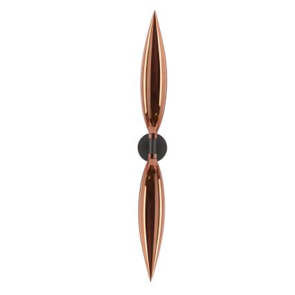 Aplică de perete NORDIC 2xG9/5W/230V, negru/cupru