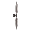 Aplica de perete NORDIC 2xG9/5W/230V negru/gri fumuriu