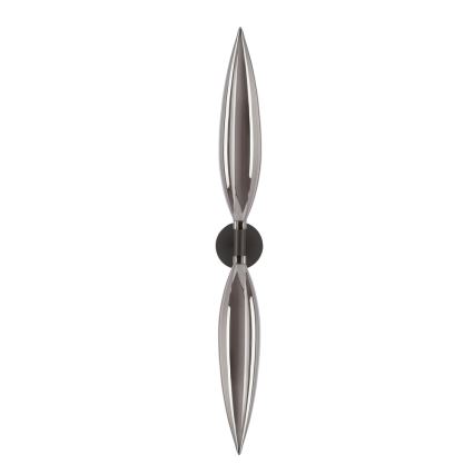 Aplica de perete NORDIC 2xG9/5W/230V negru/gri fumuriu