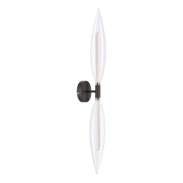 Aplica de perete NORDIC 2xG9/5W/230V negru/transparent