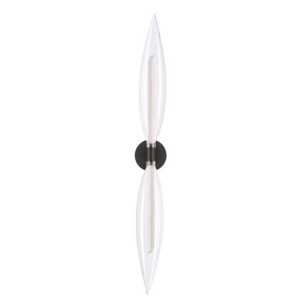 Aplica de perete NORDIC 2xG9/5W/230V negru/transparent