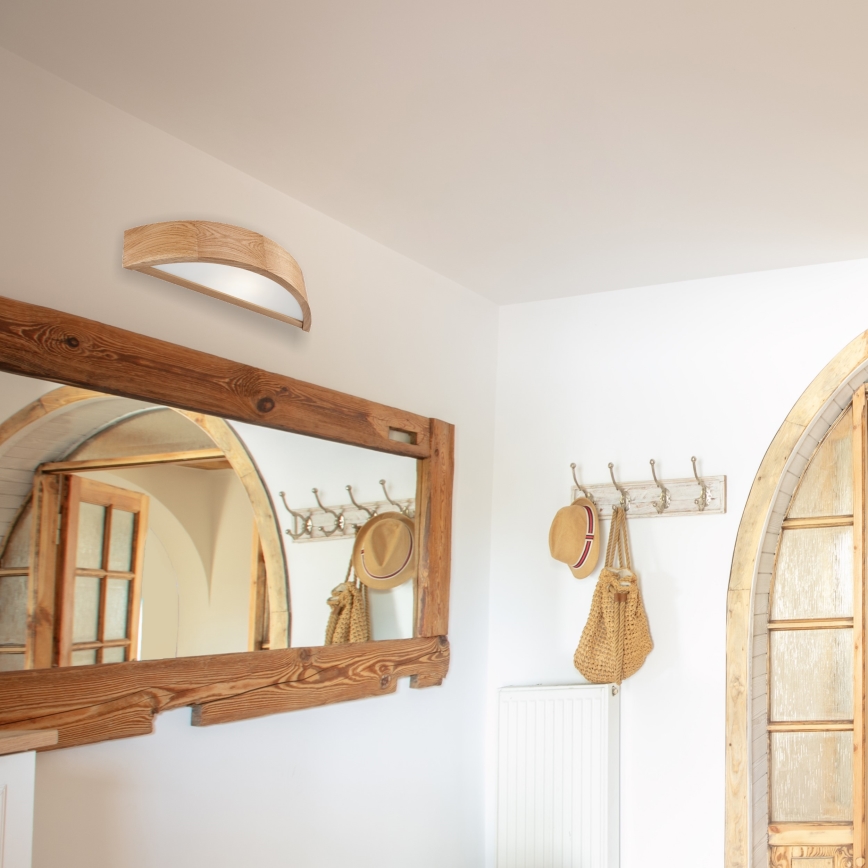 Aplică de perete OAK 1xE27/60W/230V stejar