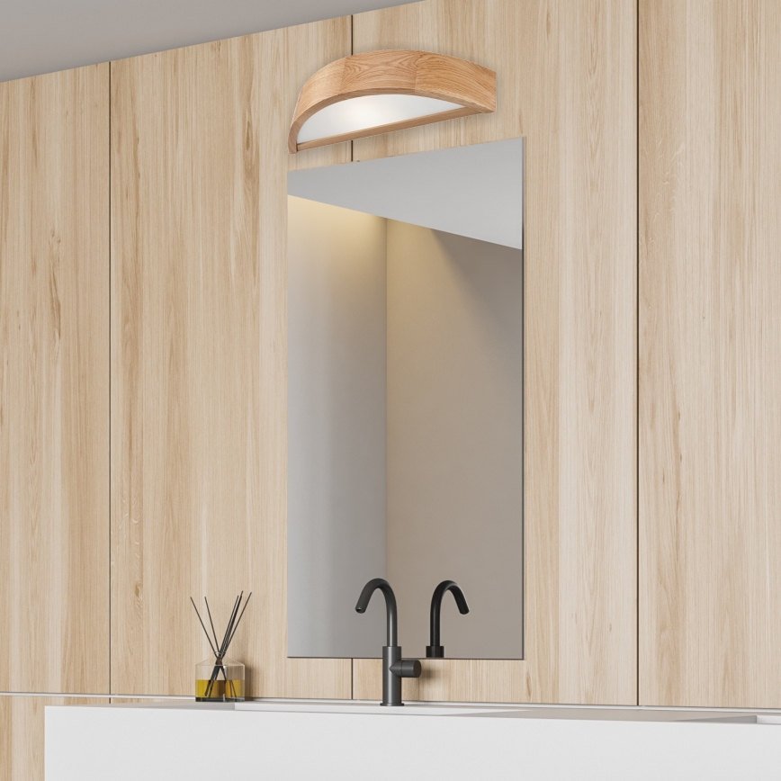 Aplică de perete OAK 1xE27/60W/230V stejar