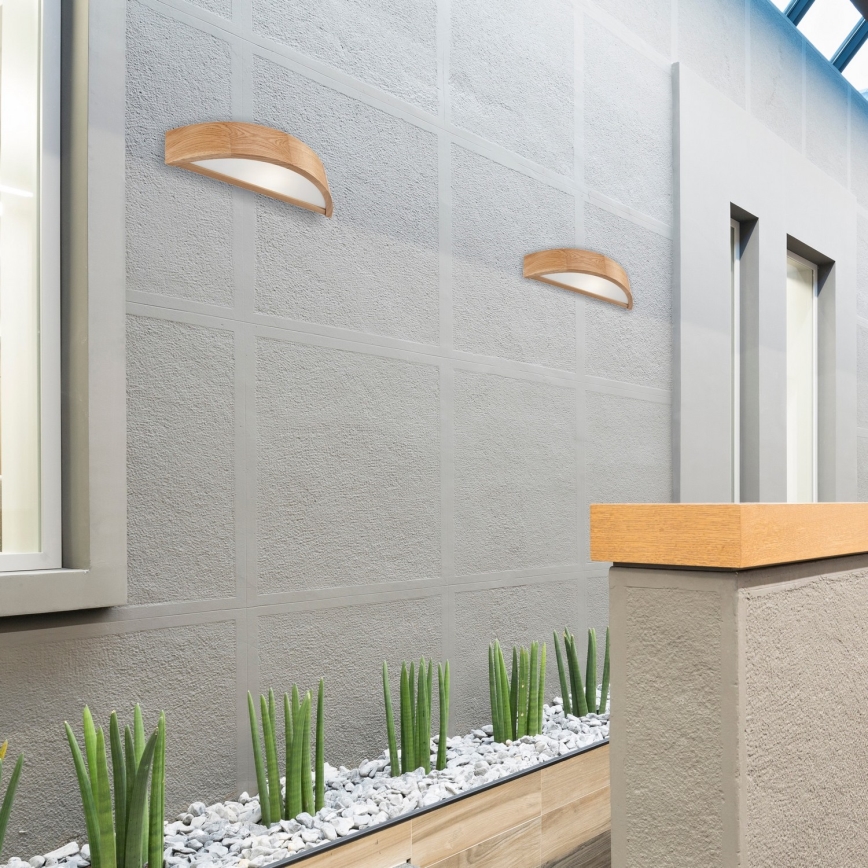 Aplică de perete OAK 1xE27/60W/230V stejar