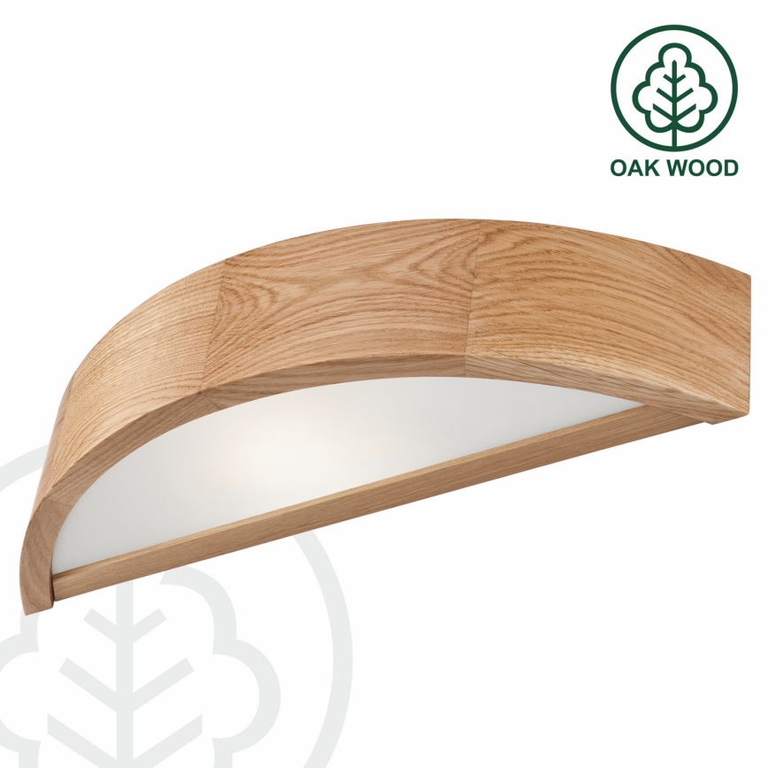Aplică de perete OAK 1xE27/60W/230V stejar