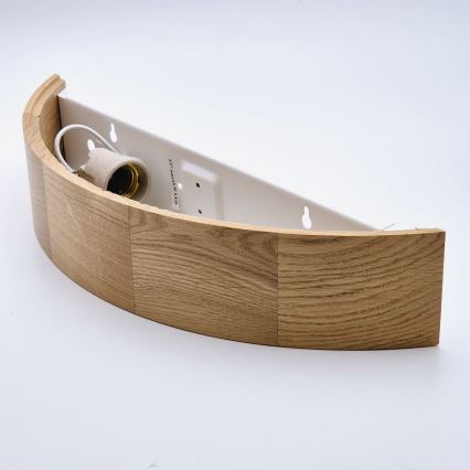 Aplică de perete OAK 1xE27/60W/230V stejar