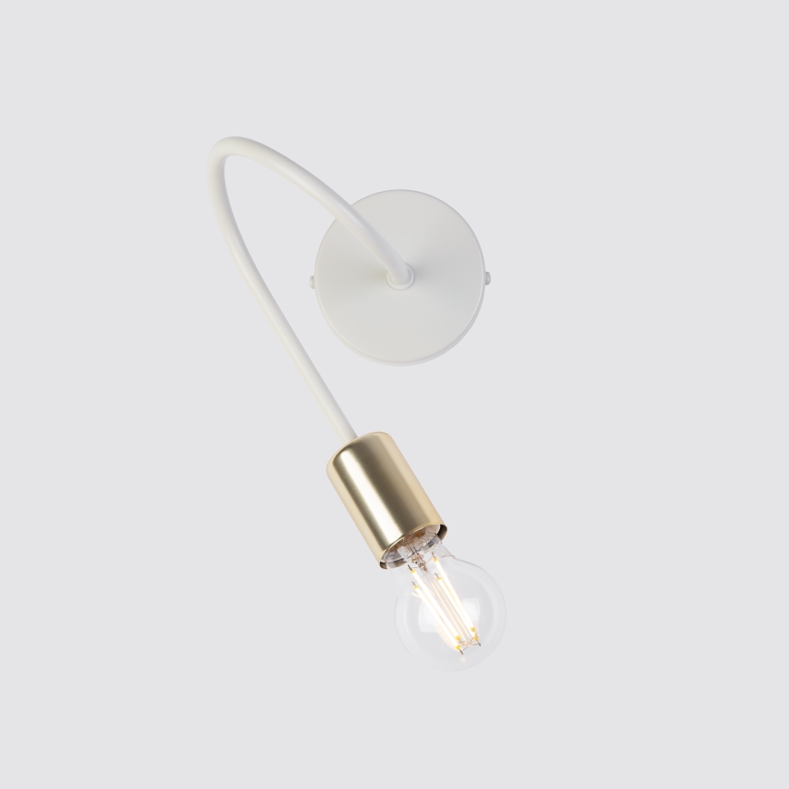 Aplica de perete OXFORD 1xE27/15W/230V alamă/albă