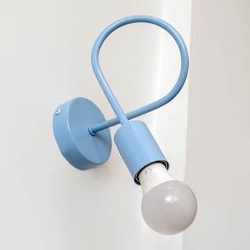 Aplica de perete OXFORD, 1xE27/15W/230V, albastră