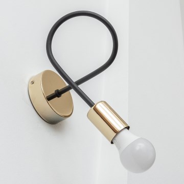 Aplica de perete OXFORD 1xE27/15W/230V auriu/negru