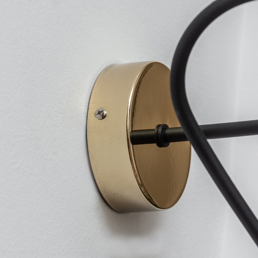 Aplica de perete OXFORD 1xE27/15W/230V auriu/negru