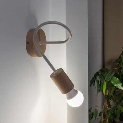 Aplica de perete OXFORD 1xE27/15W/230V pin/crem