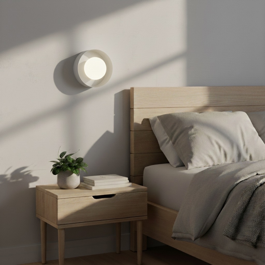 Aplica de perete OZZY 1xG9/8W/230V albă