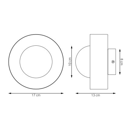 Aplica de perete OZZY 1xG9/8W/230V bej