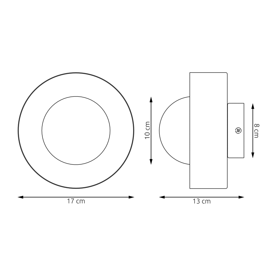 Aplica de perete OZZY 1xG9/8W/230V bej
