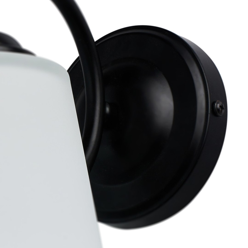 Aplica de perete PAFOS 1xE27/15W/230V, neagră