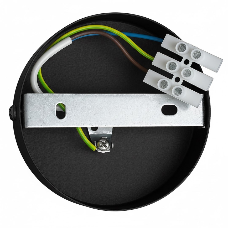 Aplica de perete PAFOS 1xE27/15W/230V, neagră