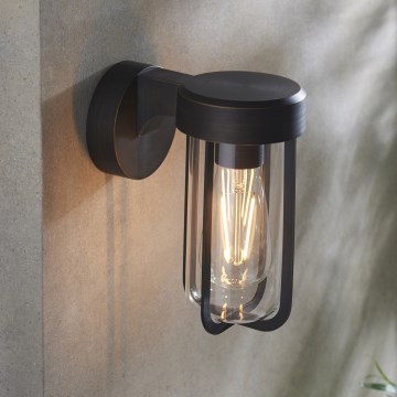 Aplică de perete pentru baie Endon 92857 - 1xE27/6W/230V IP44, bronz/negru
