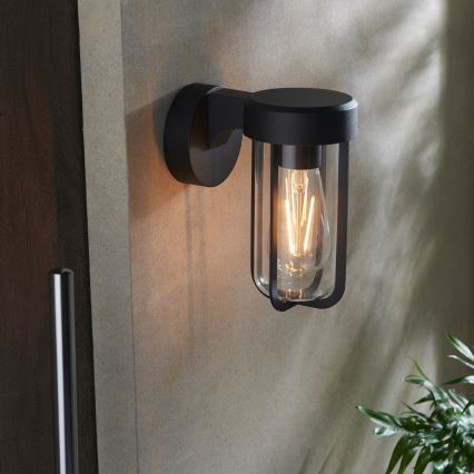 Aplica de perete pentru baie Endon 92859 - 1xE27/6W/230V IP44, neagră