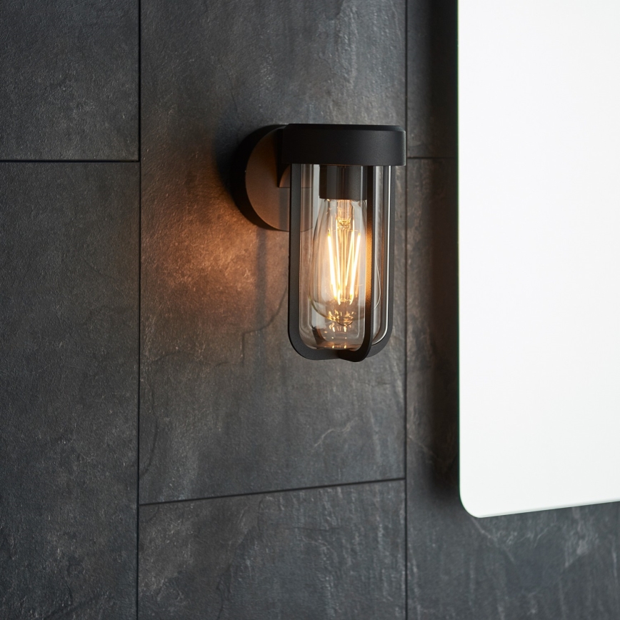 Aplica de perete pentru baie Endon 92859 - 1xE27/6W/230V IP44, neagră