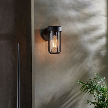 Aplica de perete pentru baie Endon 92859 - 1xE27/6W/230V IP44, neagră