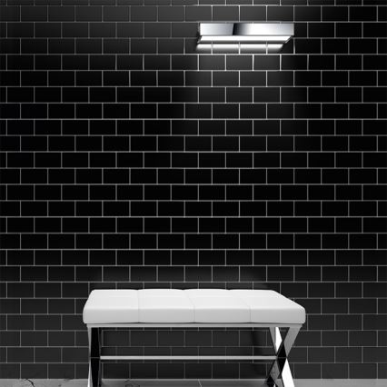 Aplica de perete pentru baie LED/9W/230V 40 cm IP44 crom lucios