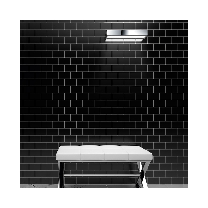 Aplica de perete pentru baie LED/9W/230V 40 cm IP44 crom lucios