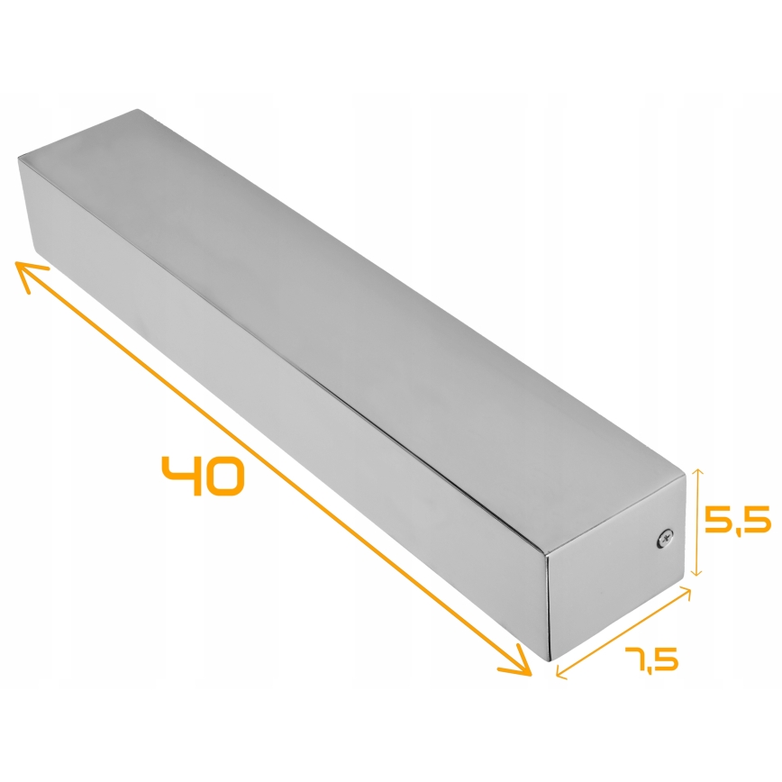 Aplica de perete pentru baie LED/9W/230V 40 cm IP44 crom lucios