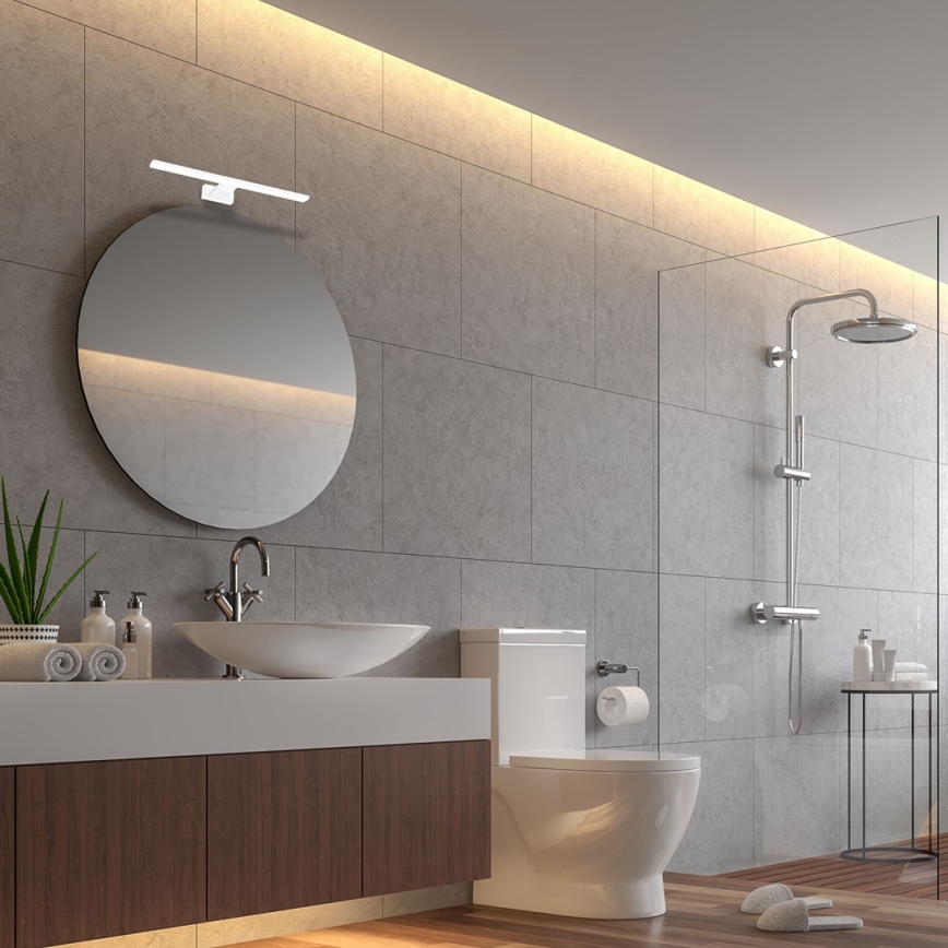 Aplica de perete pentru baie SHINE LED, 7W, 230V, 30 cm, IP44, albă