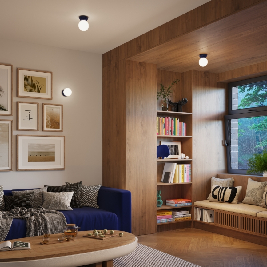 Aplica de perete pentru baie ZORI, 1xG9/8W/230V, IP44, albastră