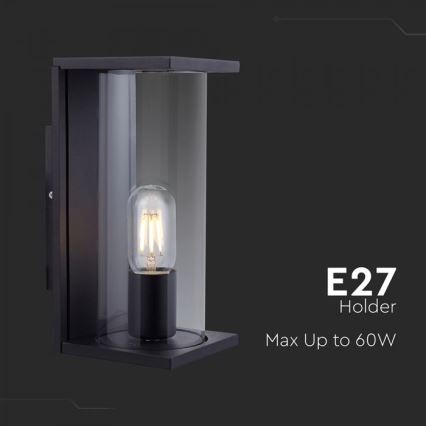 Aplică de perete pentru exterior 1xE27/60W/230V IP44 negru