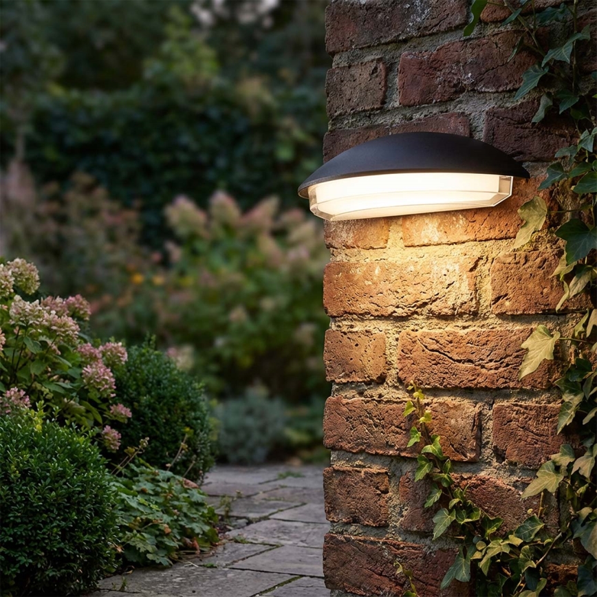 Aplica de perete pentru exterior ALABAMA, LED, 12W, 230V, IP54, neagră